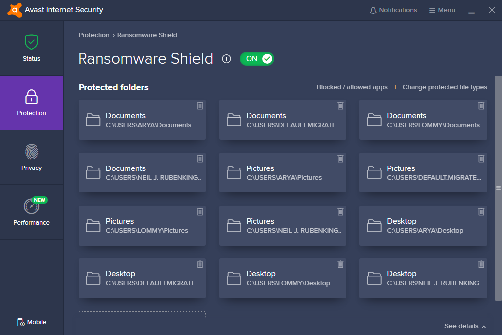 avast internet security