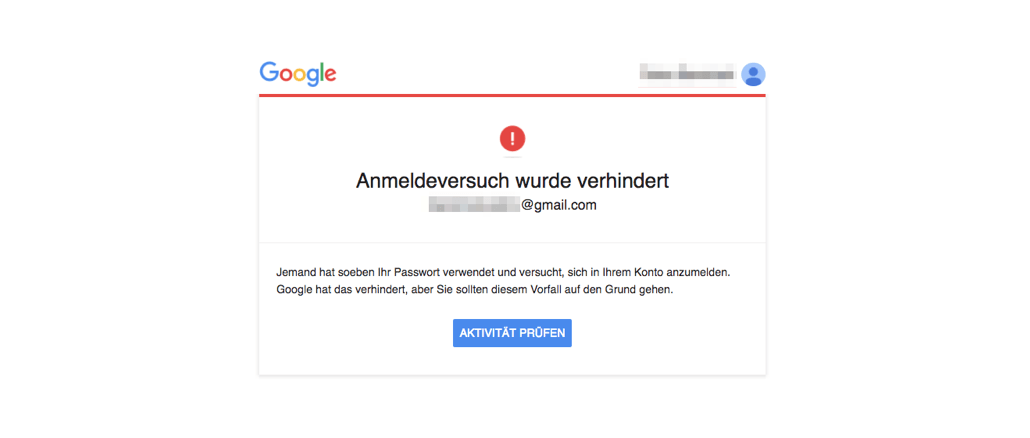 google konto sicherheit